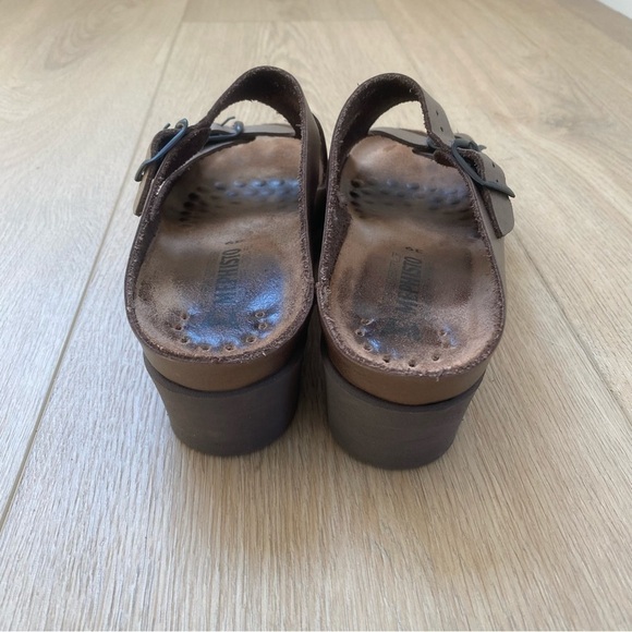 Mephisto Elka Brown Leather Wedge Sandal - Picture 3 of 7